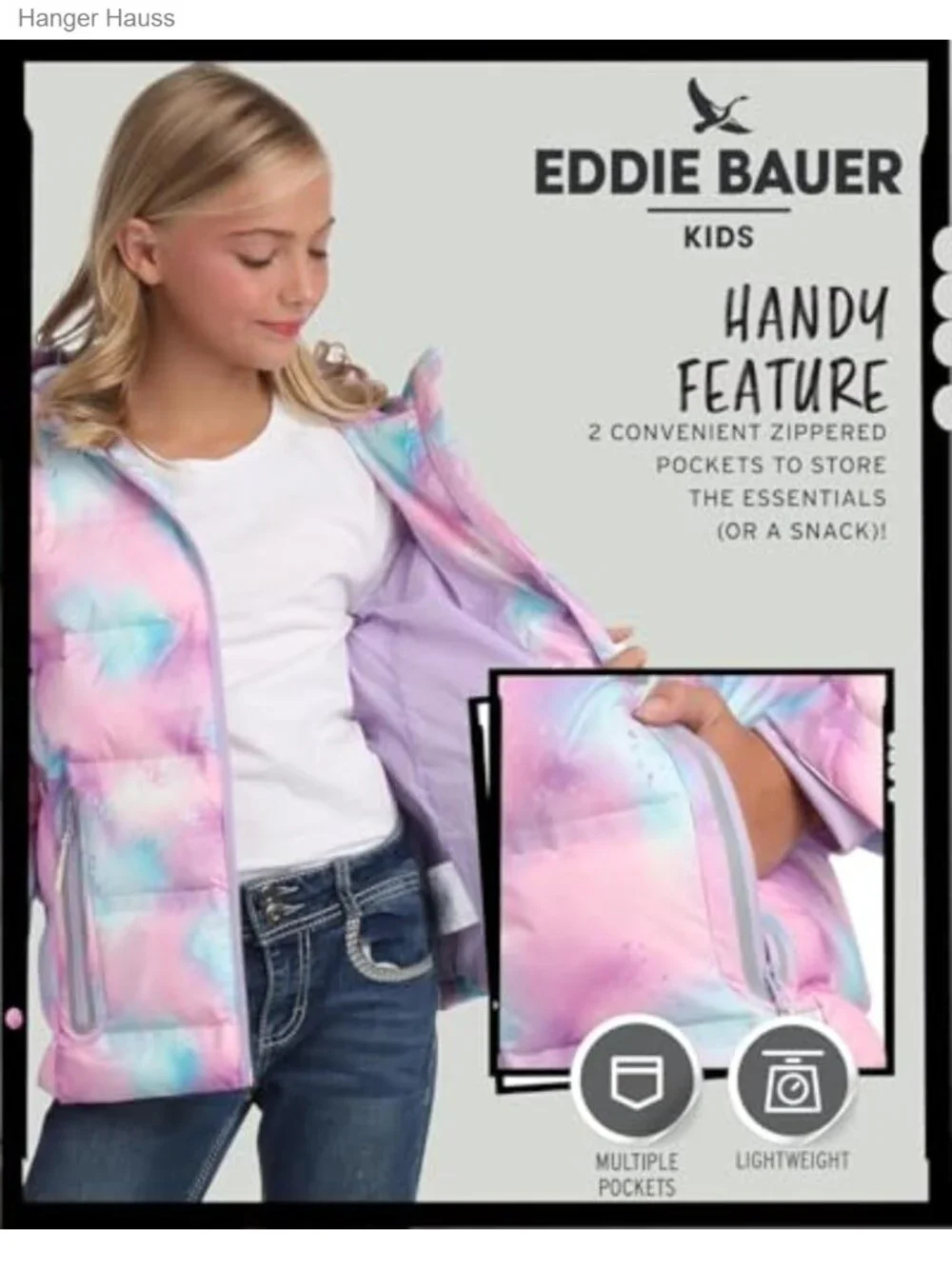 Girls Heavyweight Quilted Down Winter Jacket Hooded 650 Fill Power